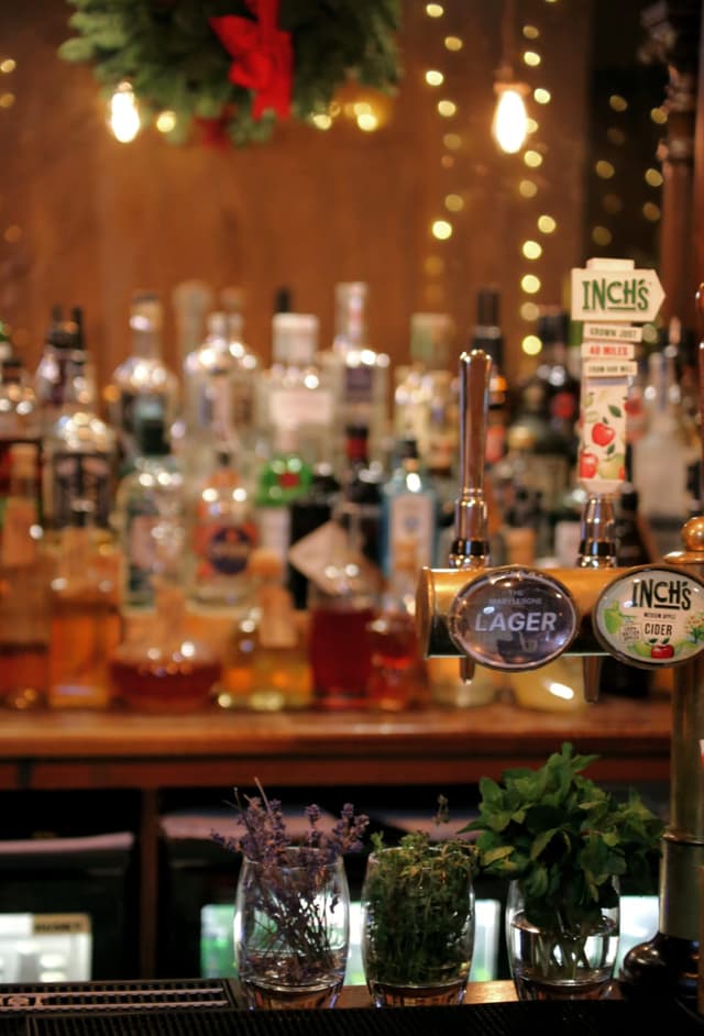 Lager and cider taps